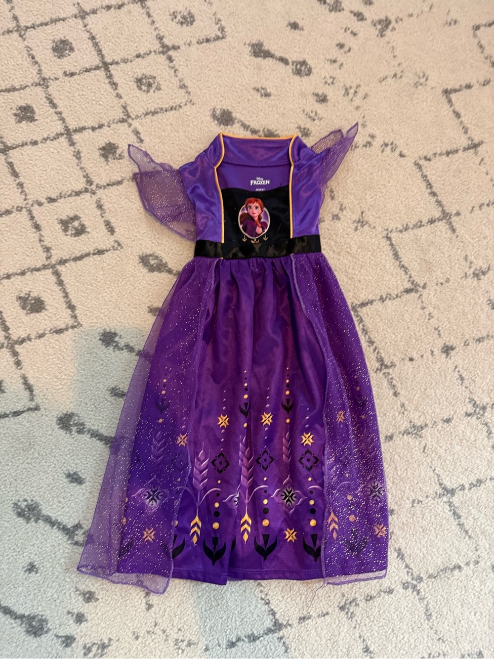 Disney Purple Anna Sparkle Tulle Costume Dress